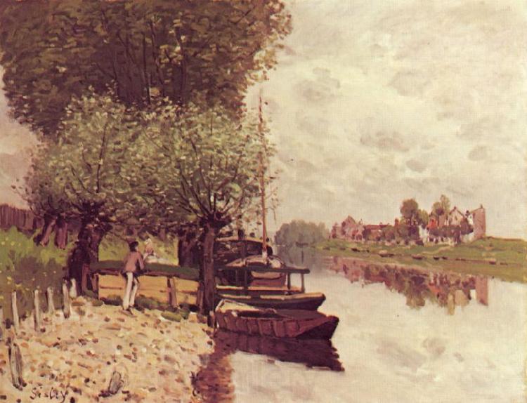 Alfred Sisley The Seine at Bougival France oil painting art